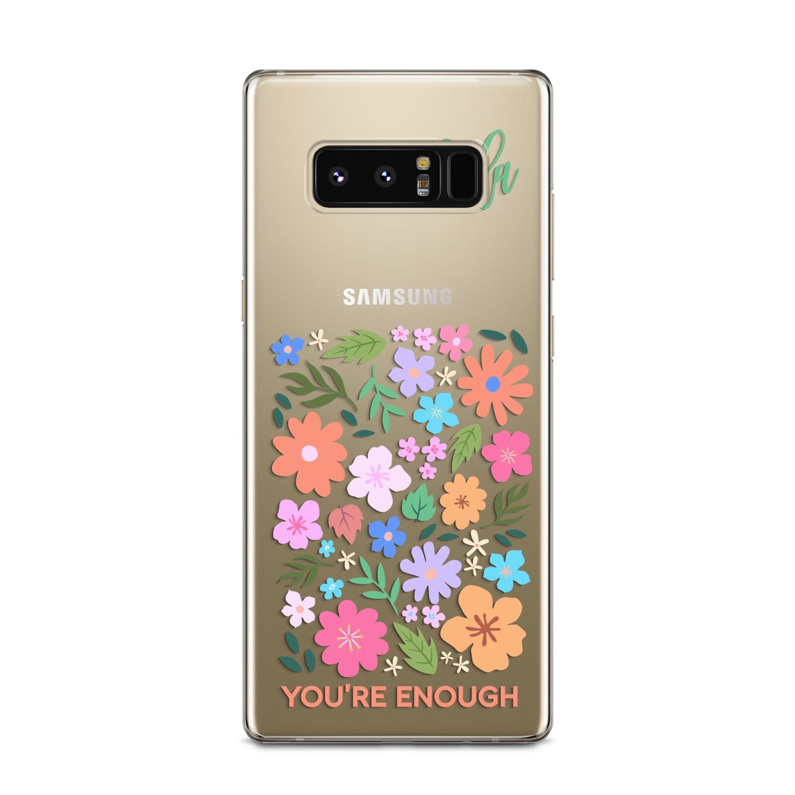 Floral Poster Samsung Galaxy Note 8 Case