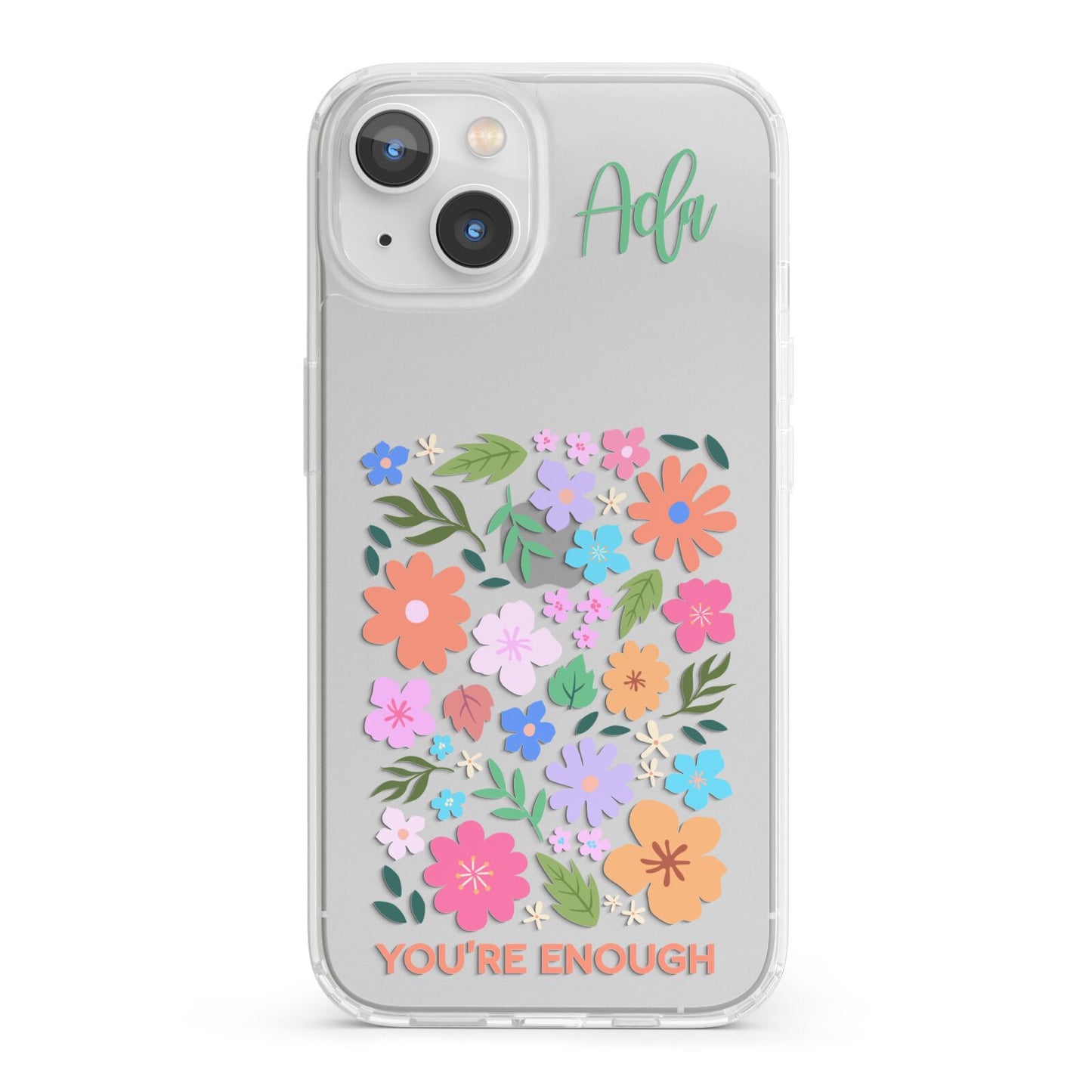 Floral Poster iPhone 13 Clear Bumper Case