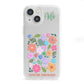 Floral Poster iPhone 13 Mini Clear Bumper Case