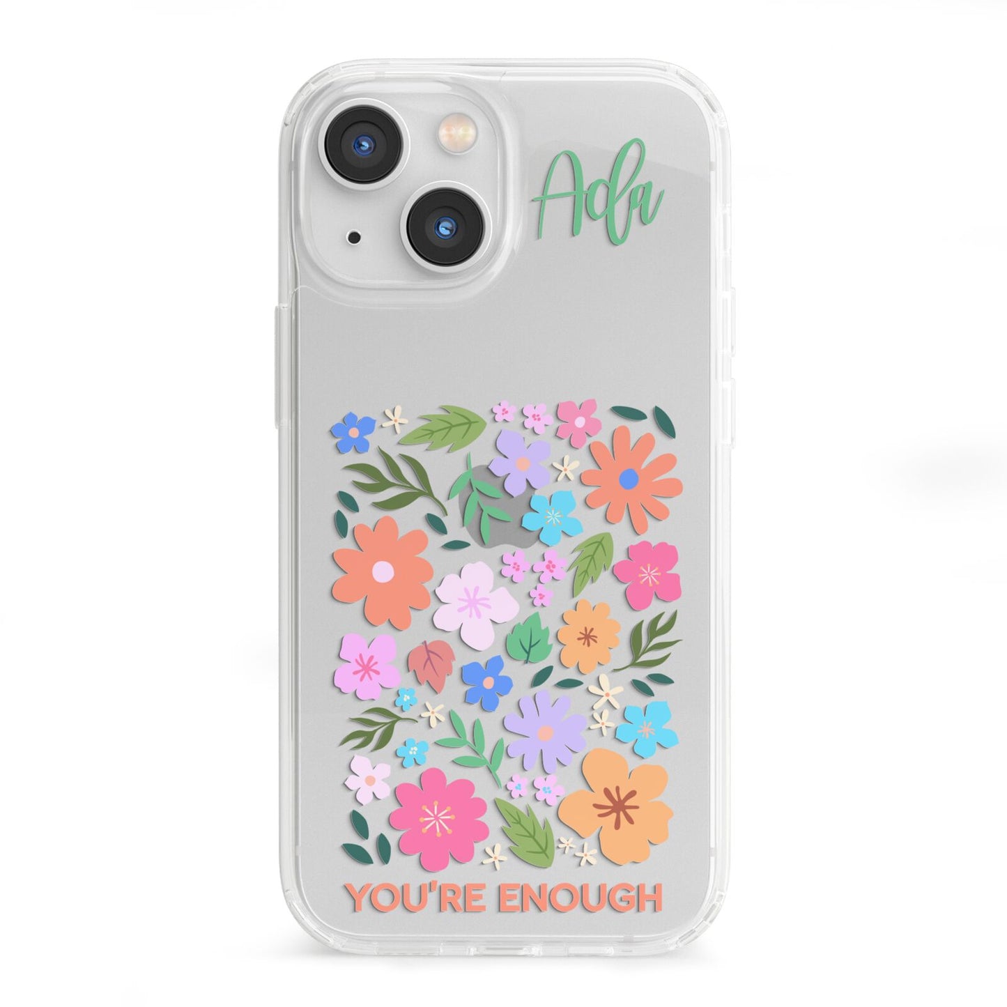 Floral Poster iPhone 13 Mini Clear Bumper Case