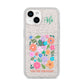 Floral Poster iPhone 14 Glitter Tough Case Starlight