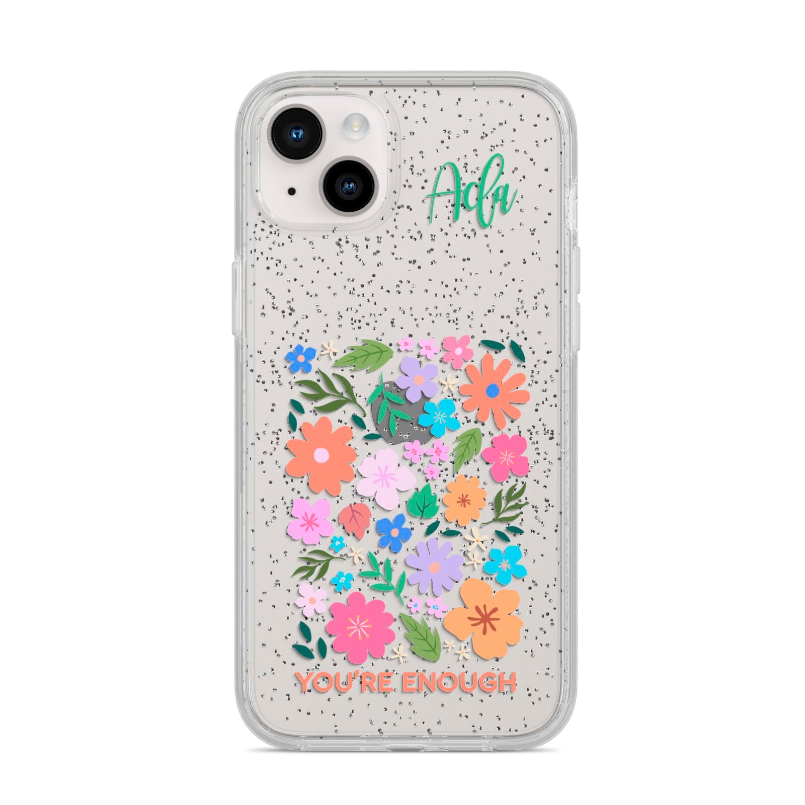 Floral Poster iPhone 14 Plus Glitter Tough Case Starlight