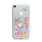 Floral Poster iPhone 7 Bumper Case on Silver iPhone