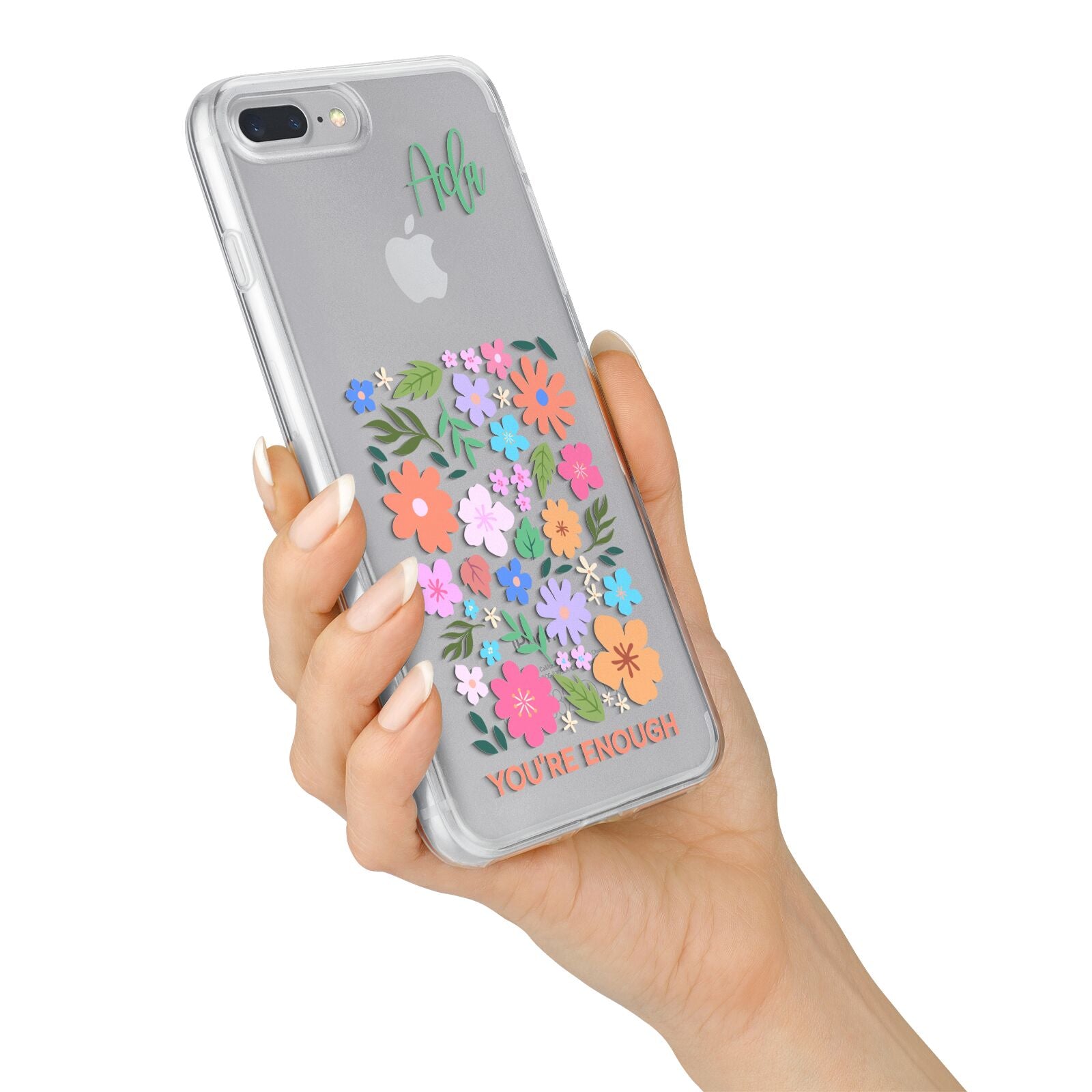 Floral Poster iPhone 7 Plus Bumper Case on Silver iPhone Alternative Image