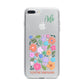 Floral Poster iPhone 7 Plus Bumper Case on Silver iPhone