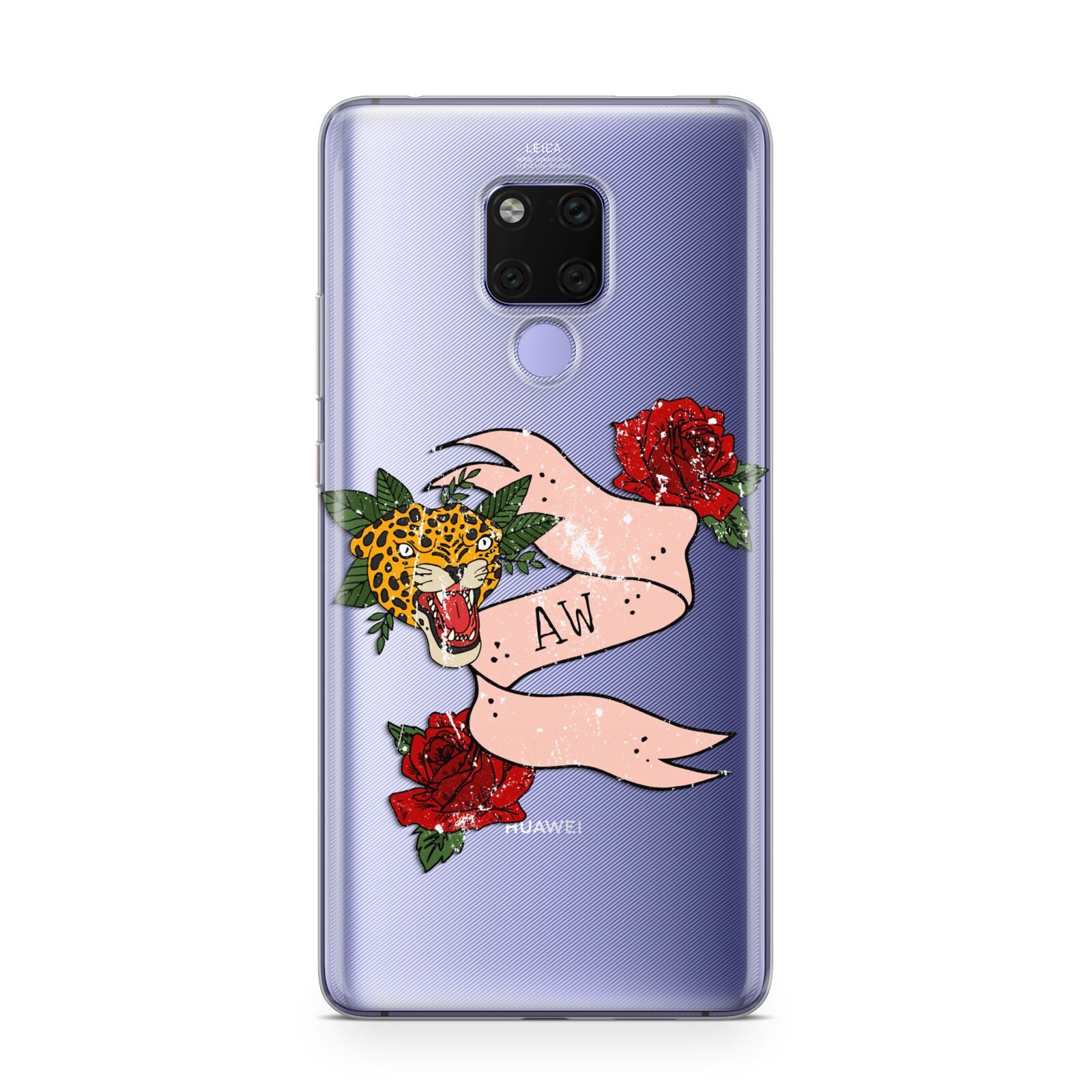 Floral Scroll Custom Huawei Mate 20X Phone Case