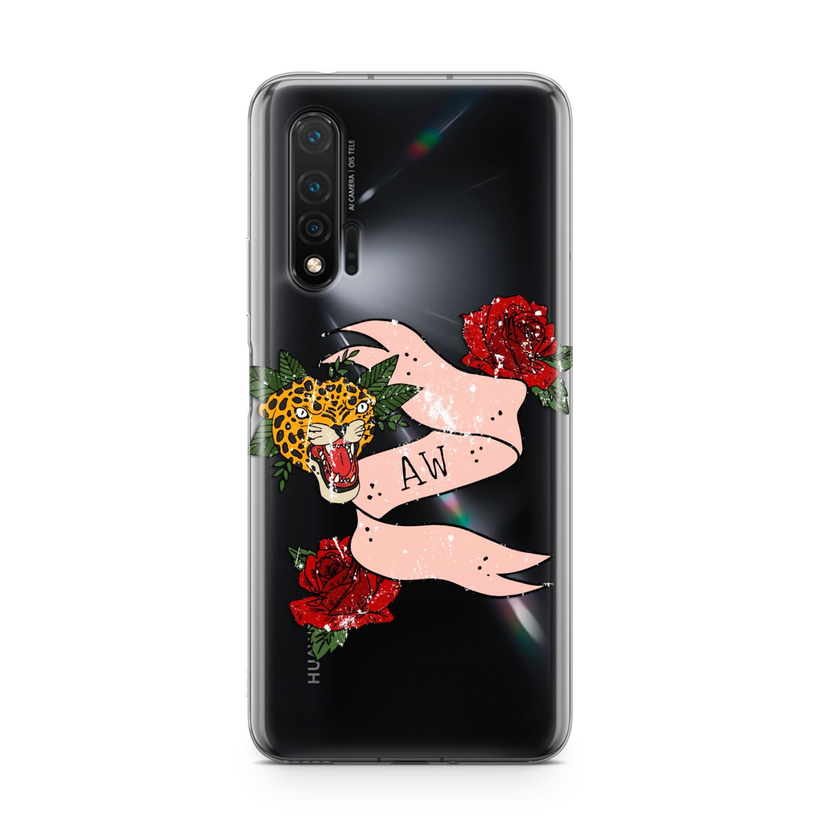 Floral Scroll Custom Huawei Nova 6 Phone Case