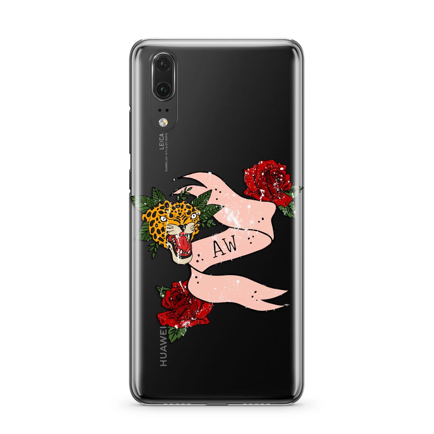 Floral Scroll Custom Huawei P20 Phone Case