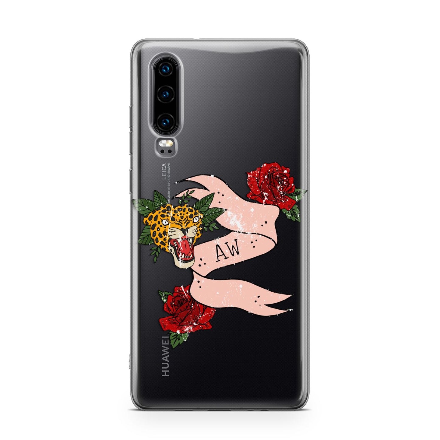 Floral Scroll Custom Huawei P30 Phone Case