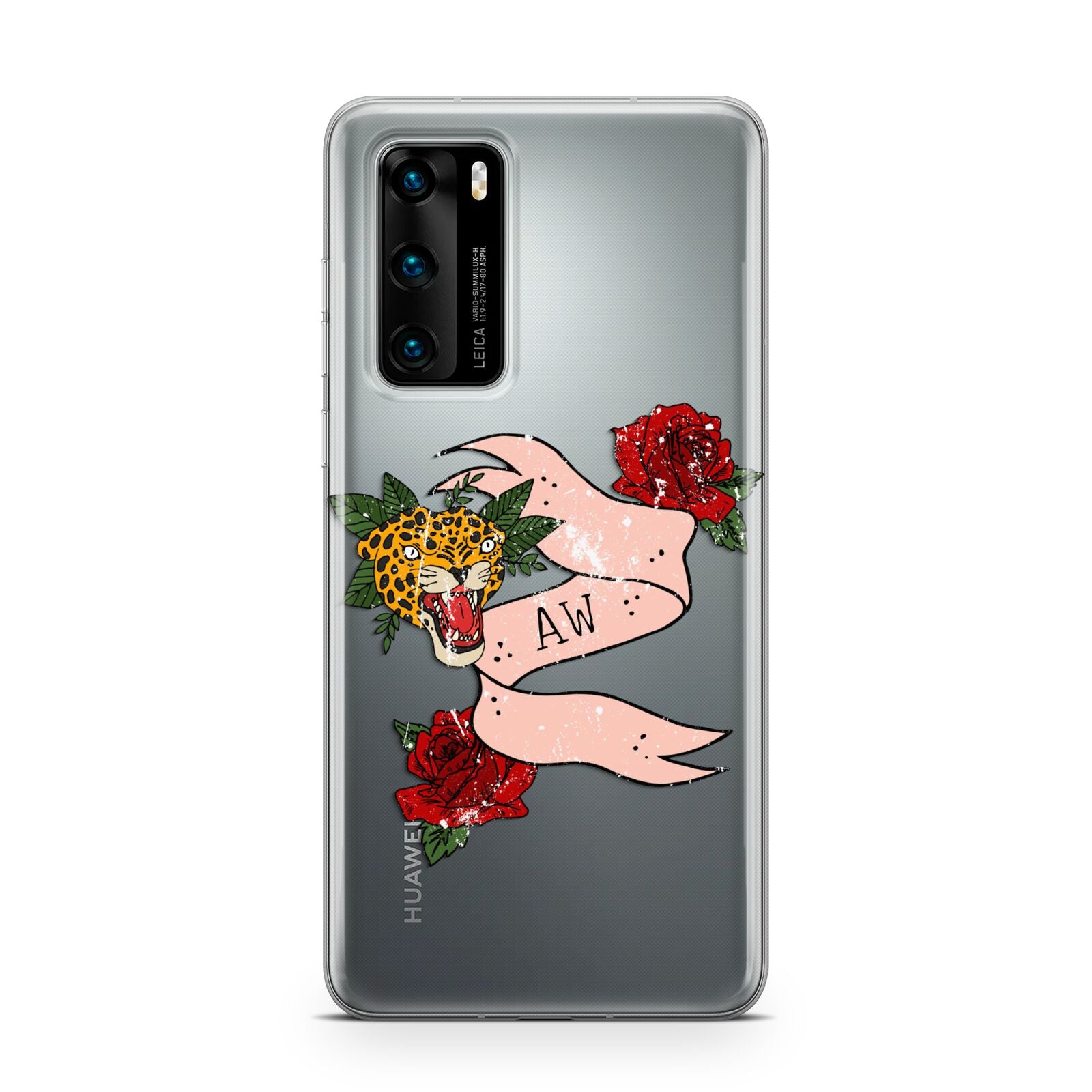 Floral Scroll Custom Huawei P40 Phone Case