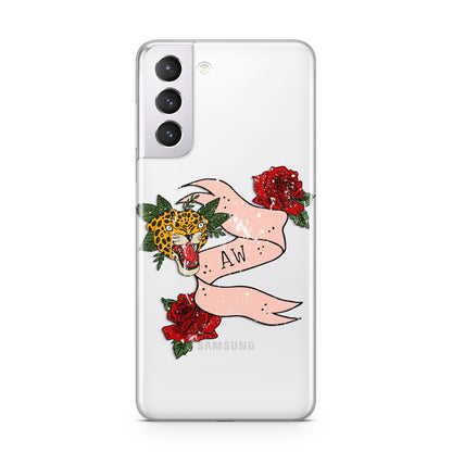 Floral Scroll Custom Samsung S21 Case