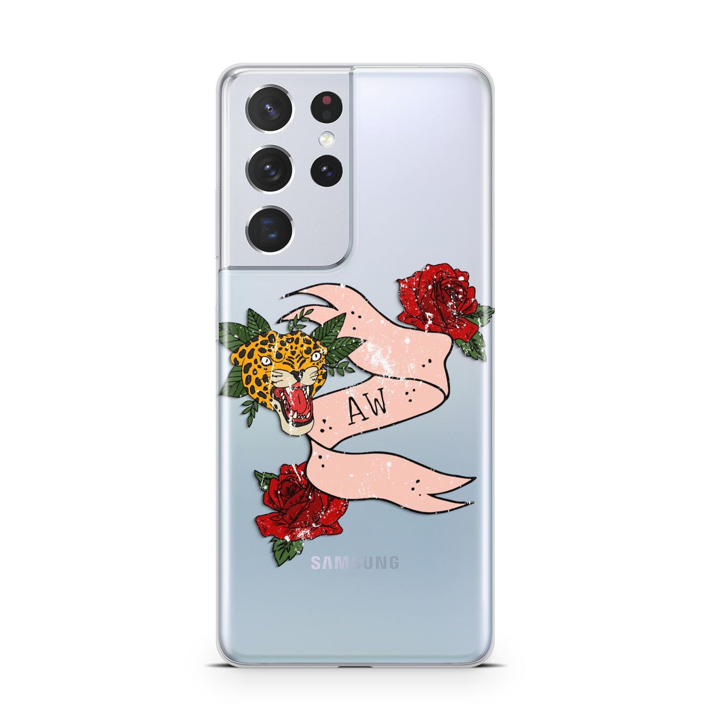 Floral Scroll Custom Samsung S21 Ultra Case