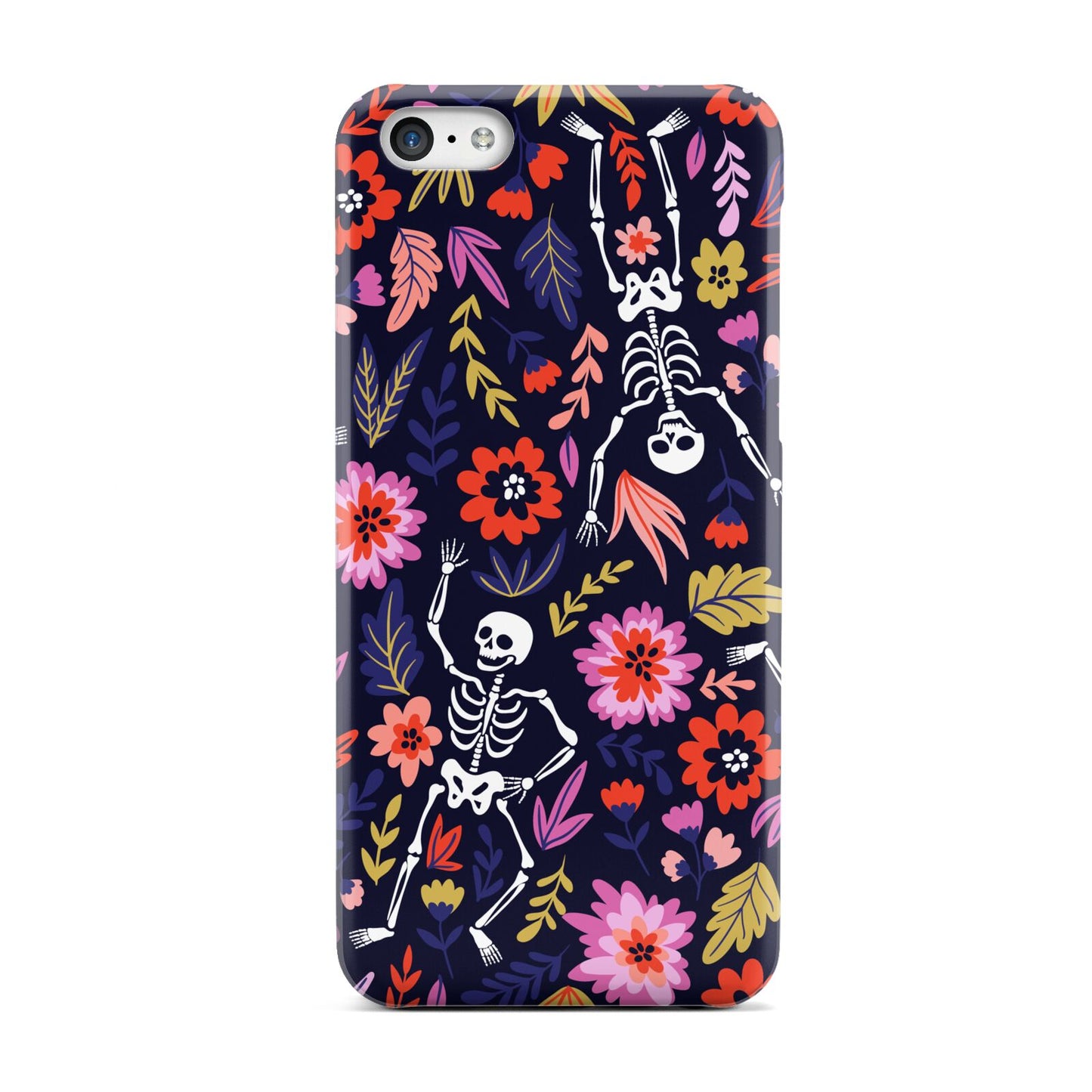 Floral Skeleton Apple iPhone 5c Case