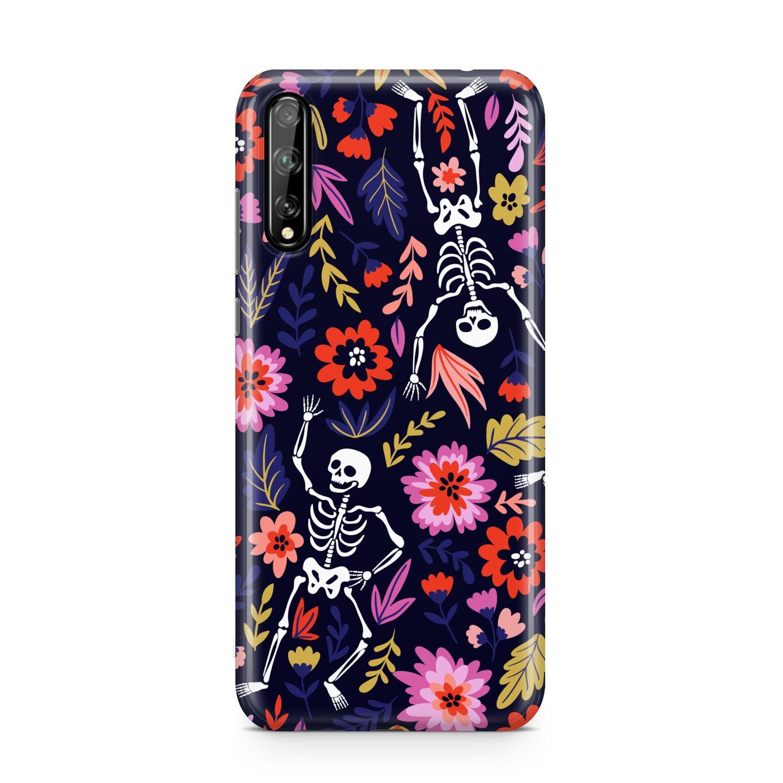 Floral Skeleton Huawei Enjoy 10s Phone Case