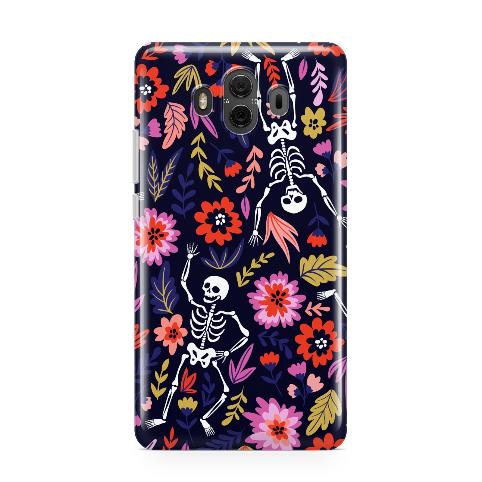 Floral Skeleton Huawei Mate 10 Protective Phone Case