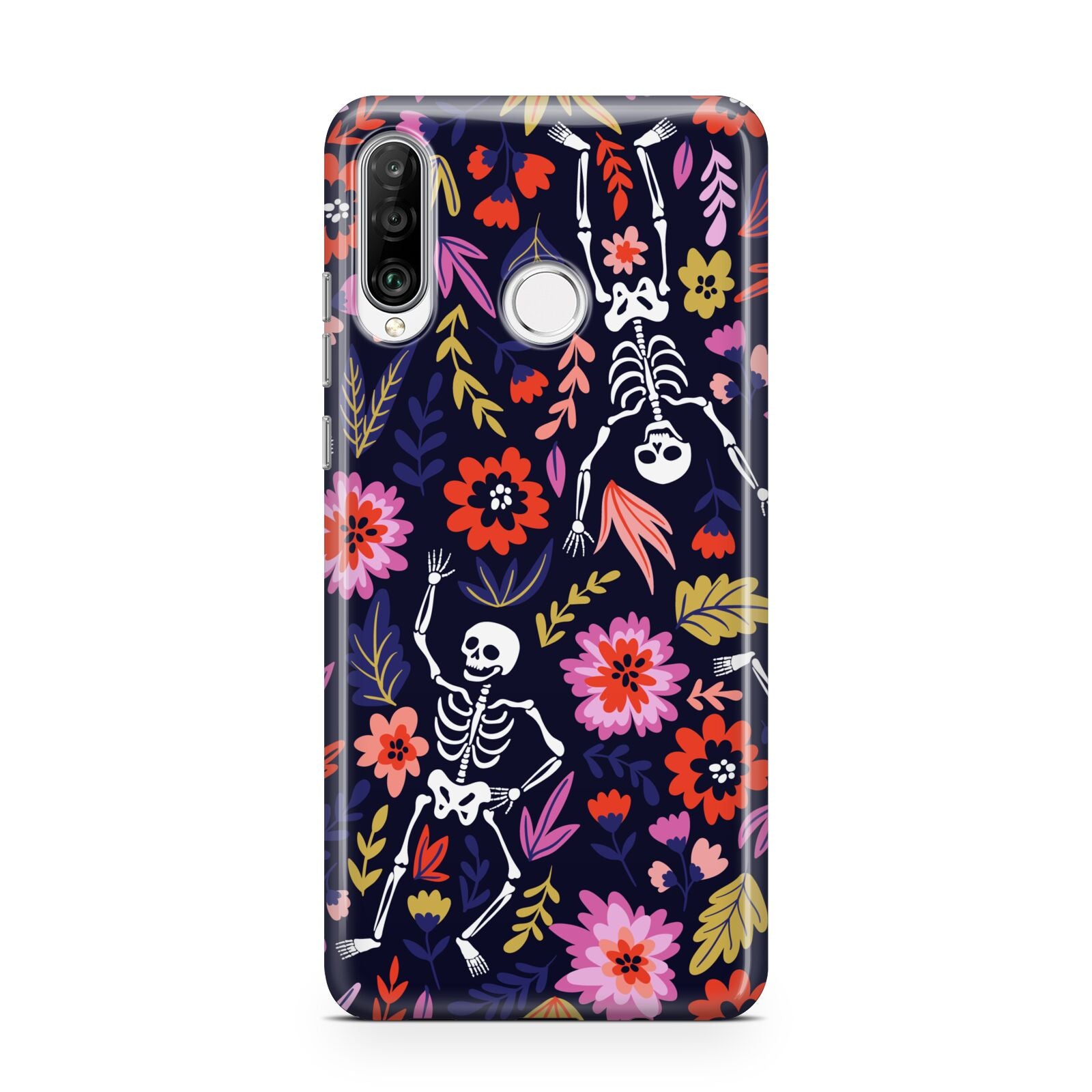 Floral Skeleton Huawei P30 Lite Phone Case