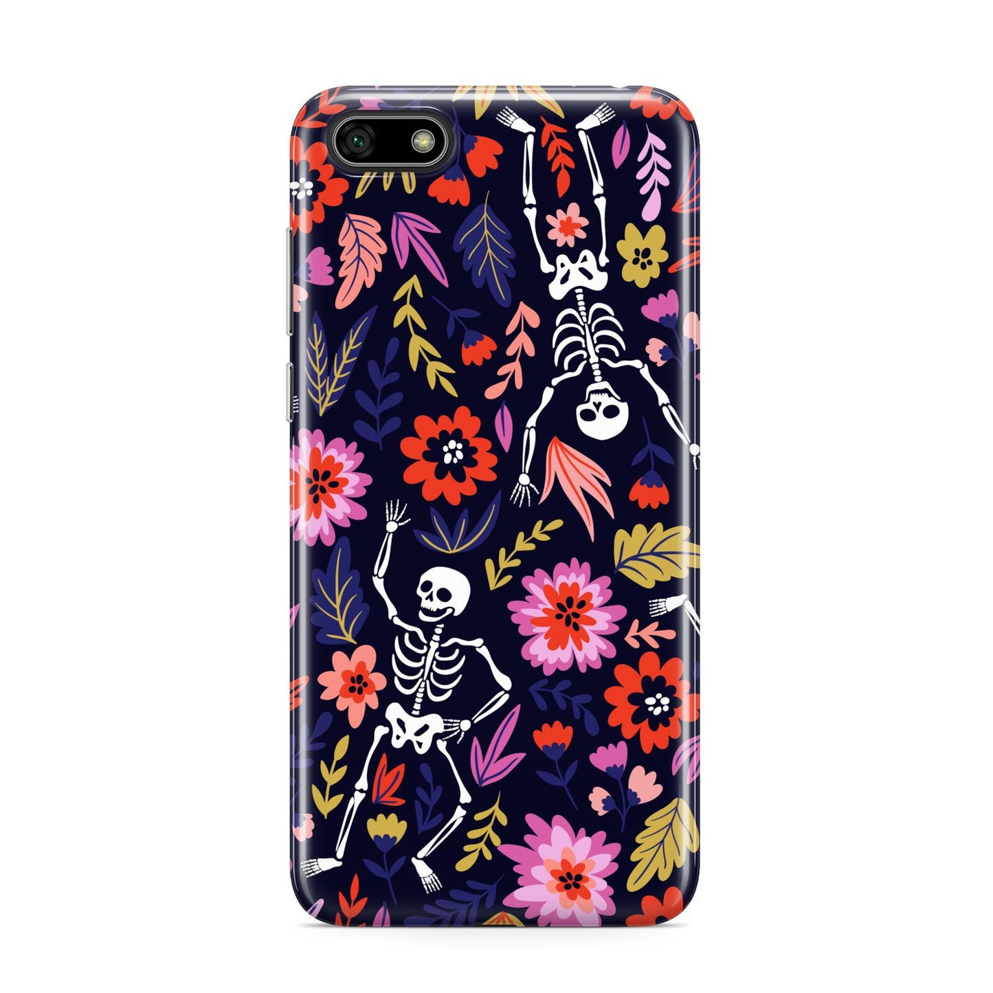 Floral Skeleton Huawei Y5 Prime 2018 Phone Case