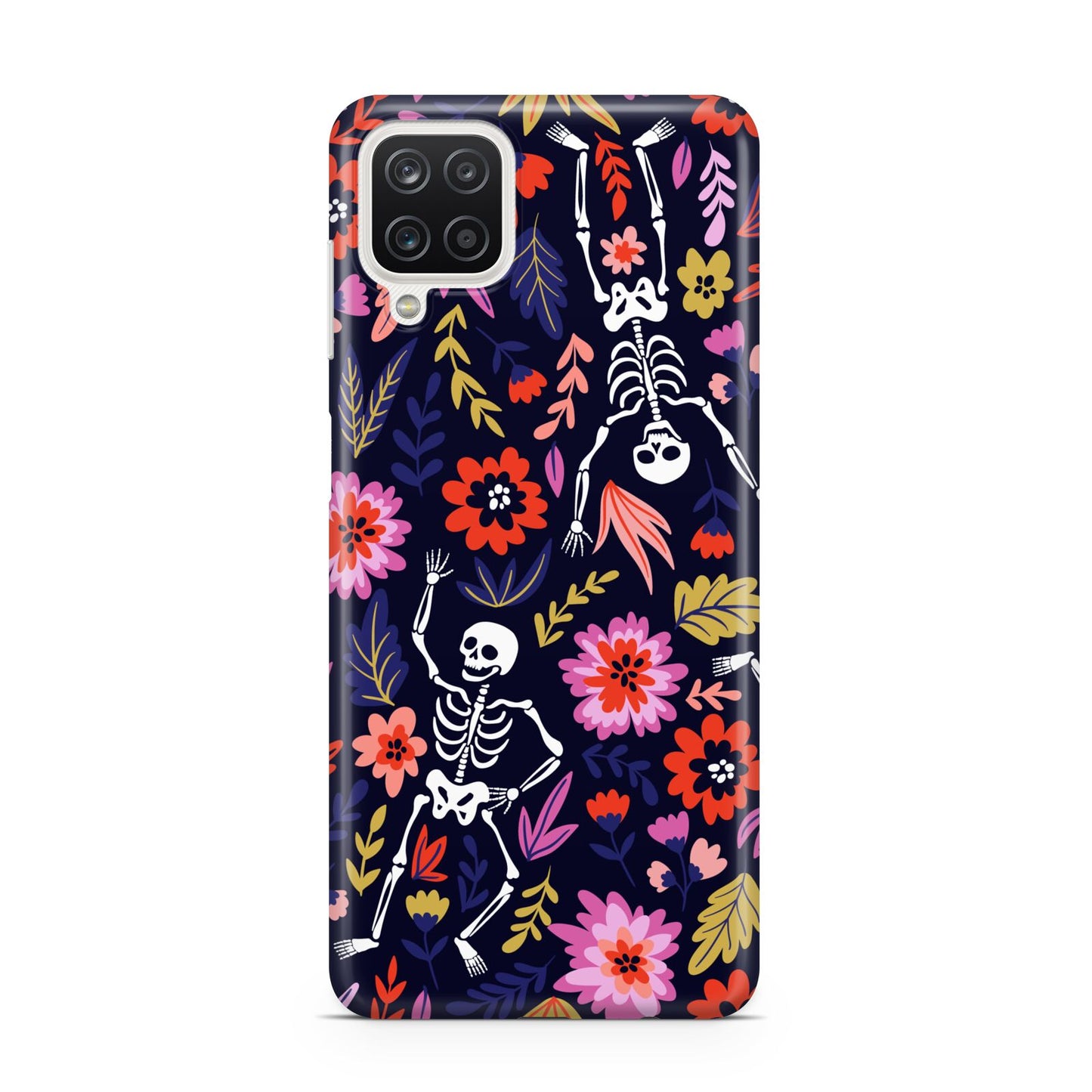 Floral Skeleton Samsung A12 Case