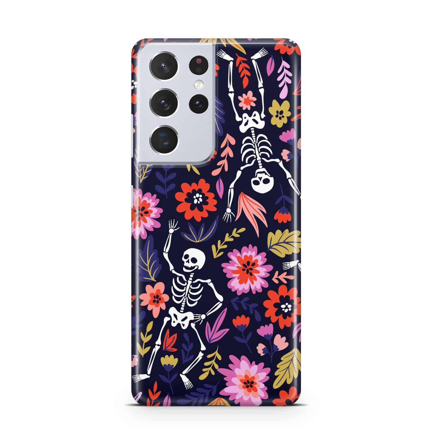 Floral Skeleton Samsung S21 Ultra Case