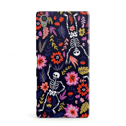 Floral Skeleton Sony Xperia Case