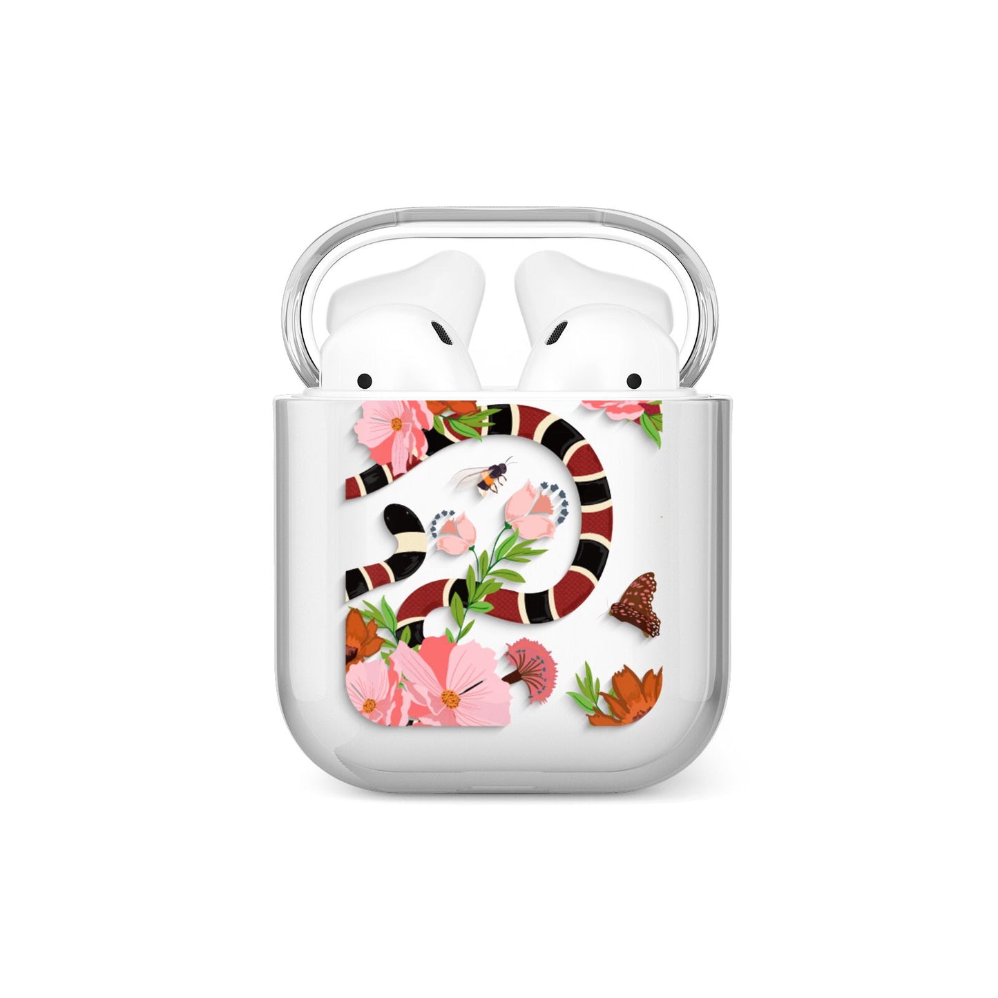 Floral Snake AirPods Case