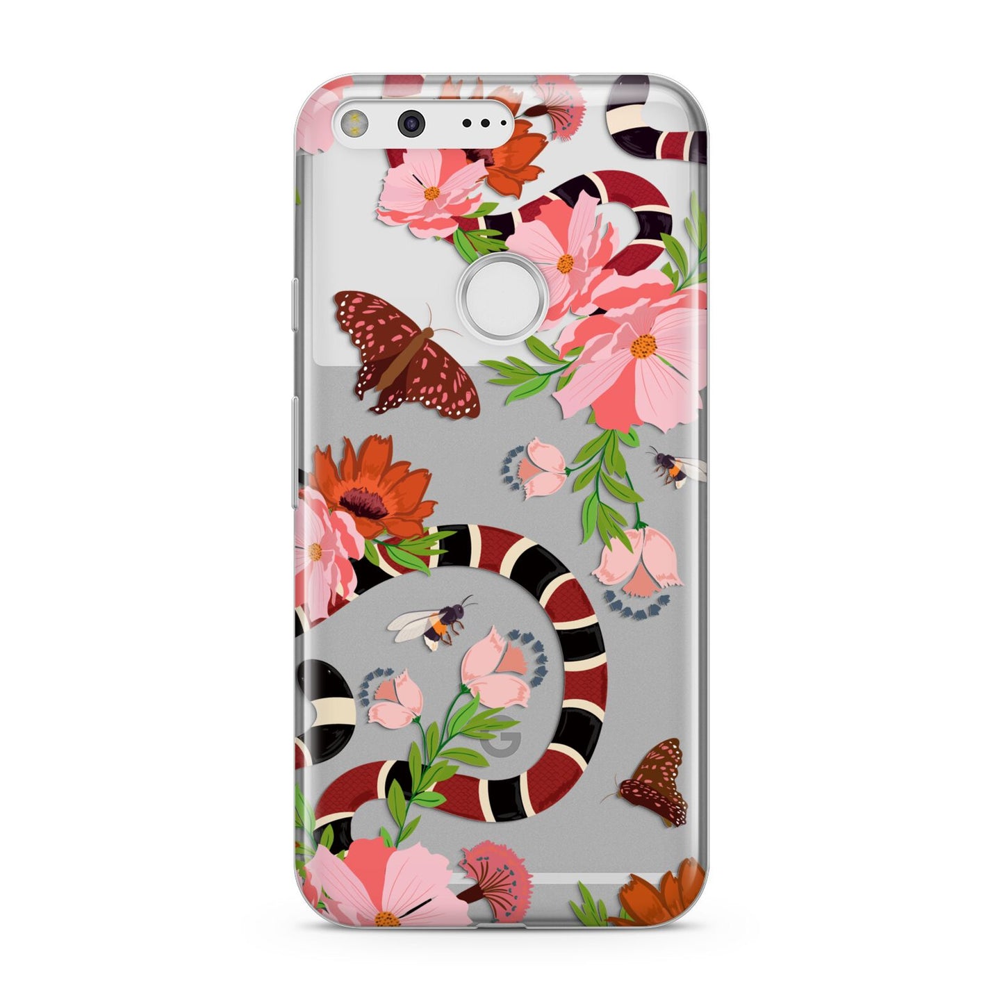 Floral Snake Google Pixel Case