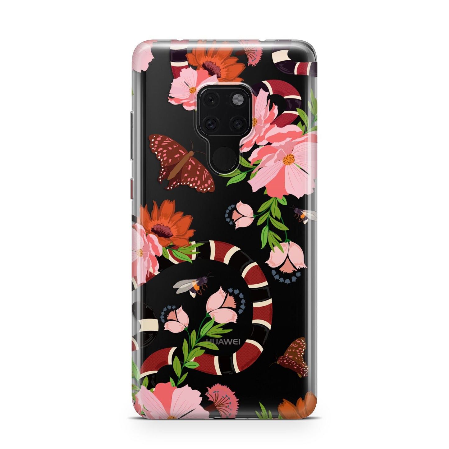 Floral Snake Huawei Mate 20 Phone Case