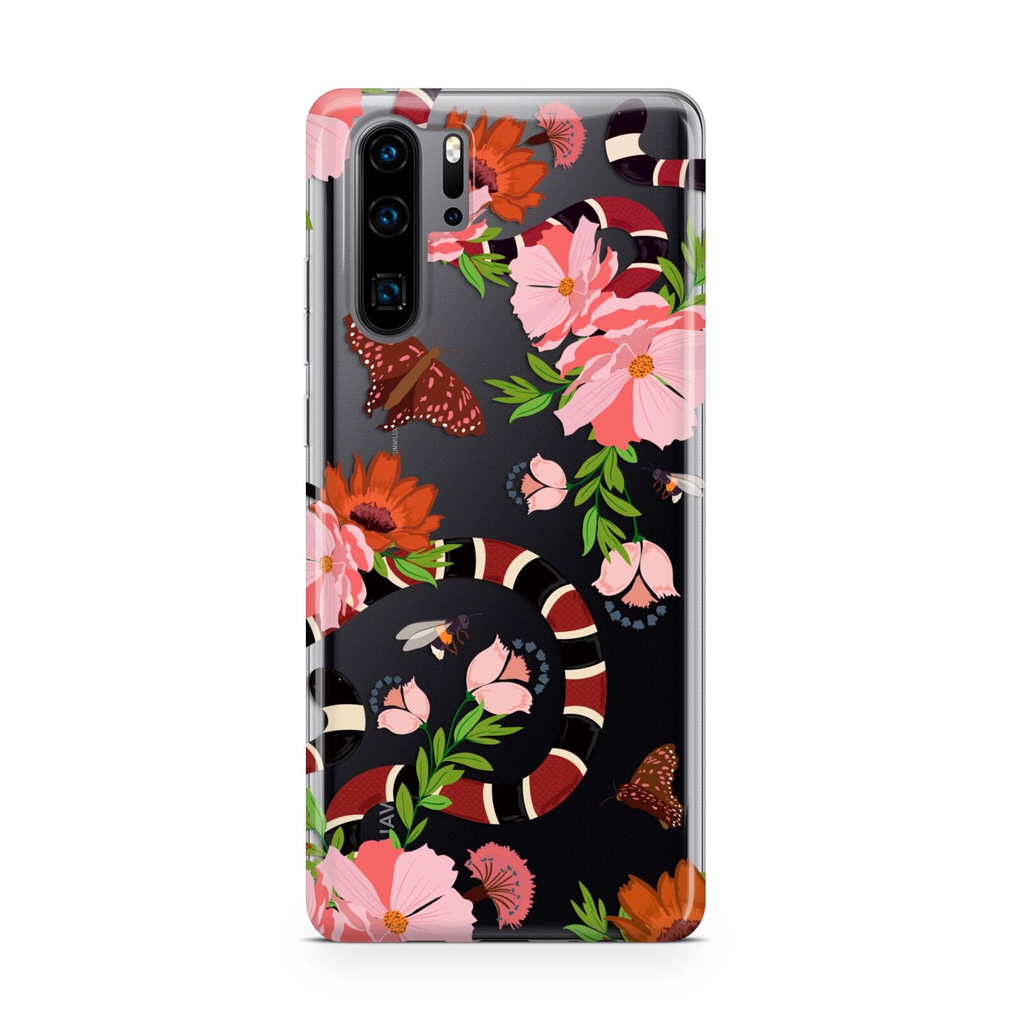 Floral Snake Huawei P30 Pro Phone Case