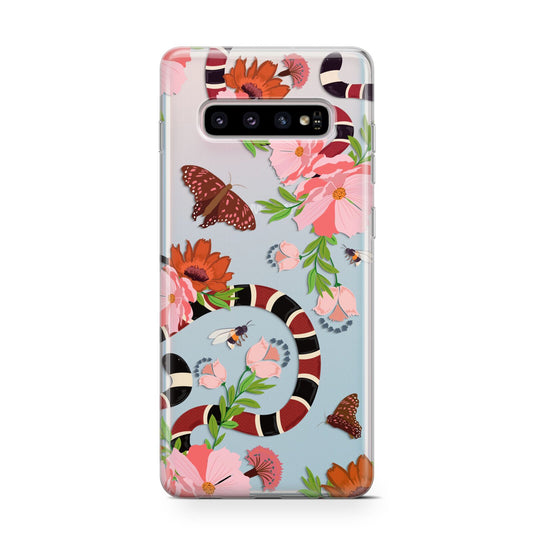 Floral Snake Protective Samsung Galaxy Case