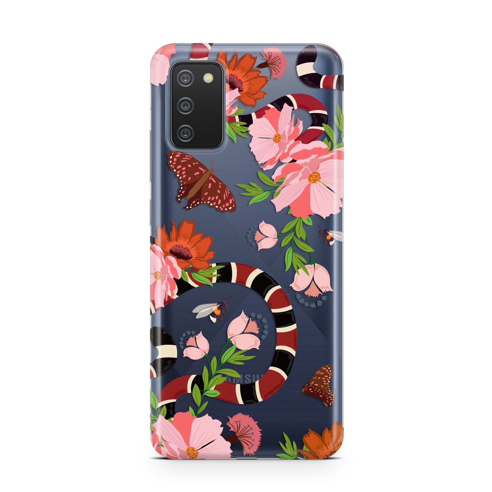 Floral Snake Samsung A02s Case