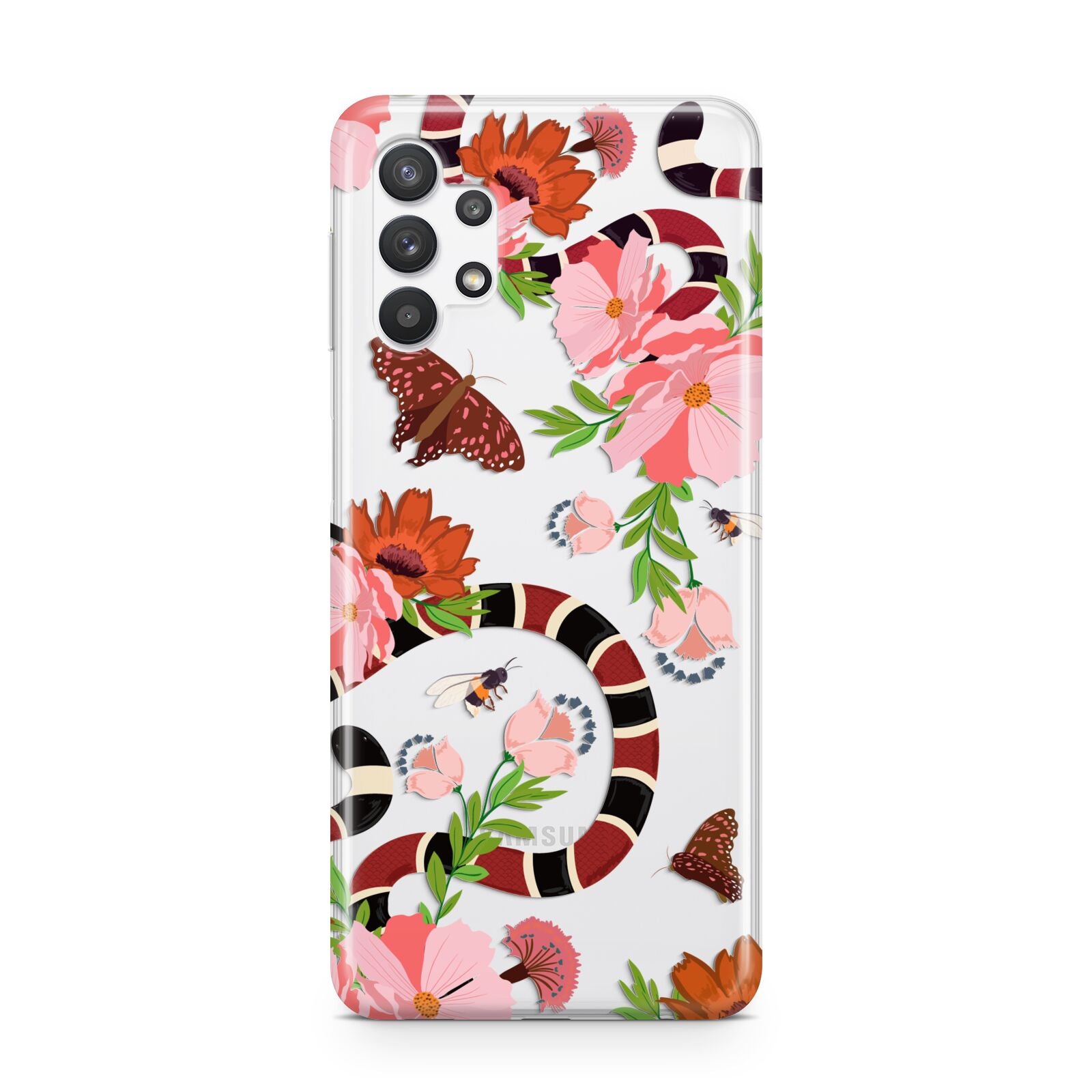 Floral Snake Samsung A32 5G Case