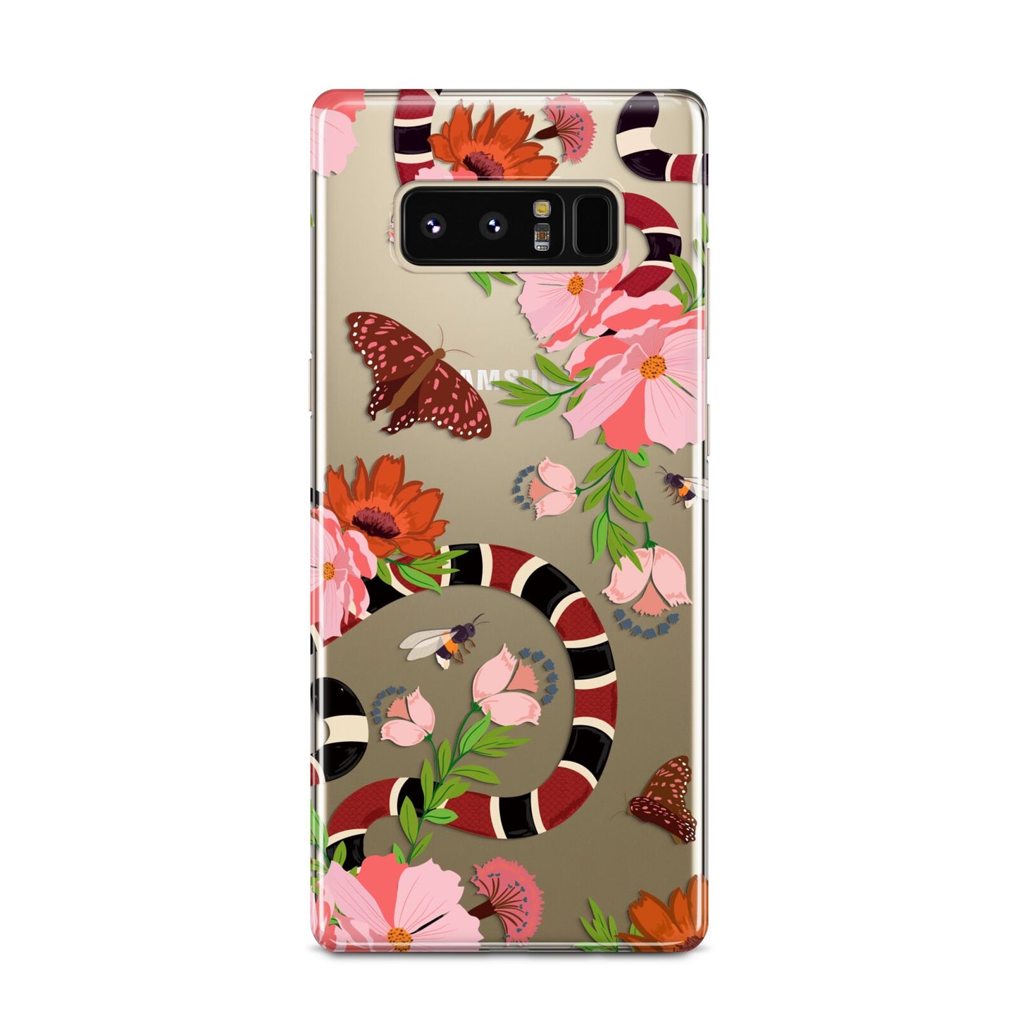 Floral Snake Samsung Galaxy Note 8 Case