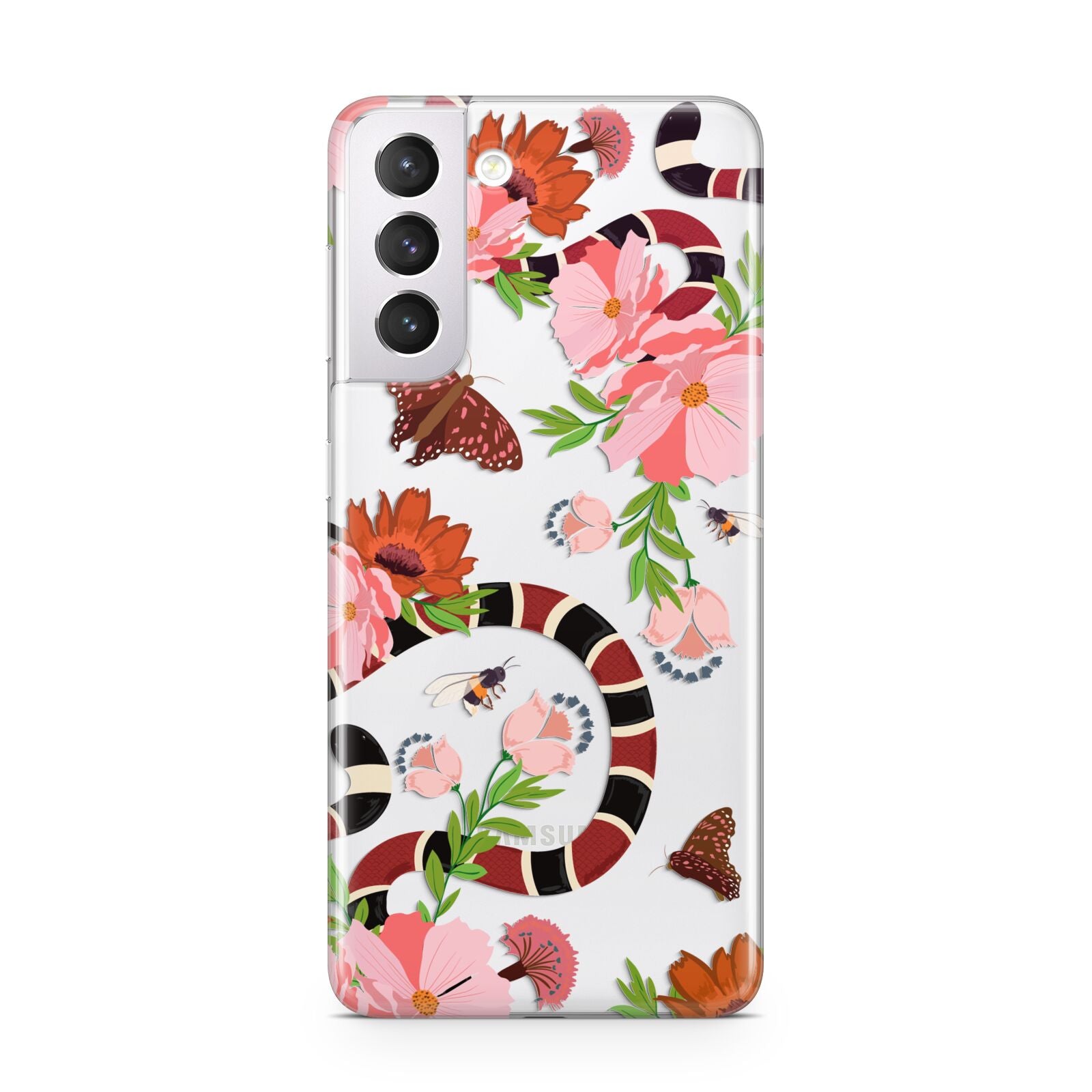 Floral Snake Samsung S21 Case