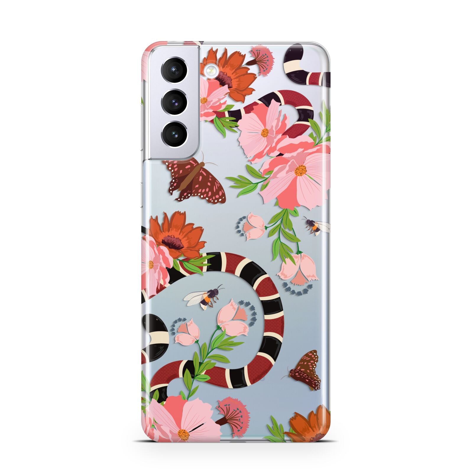 Floral Snake Samsung S21 Plus Case