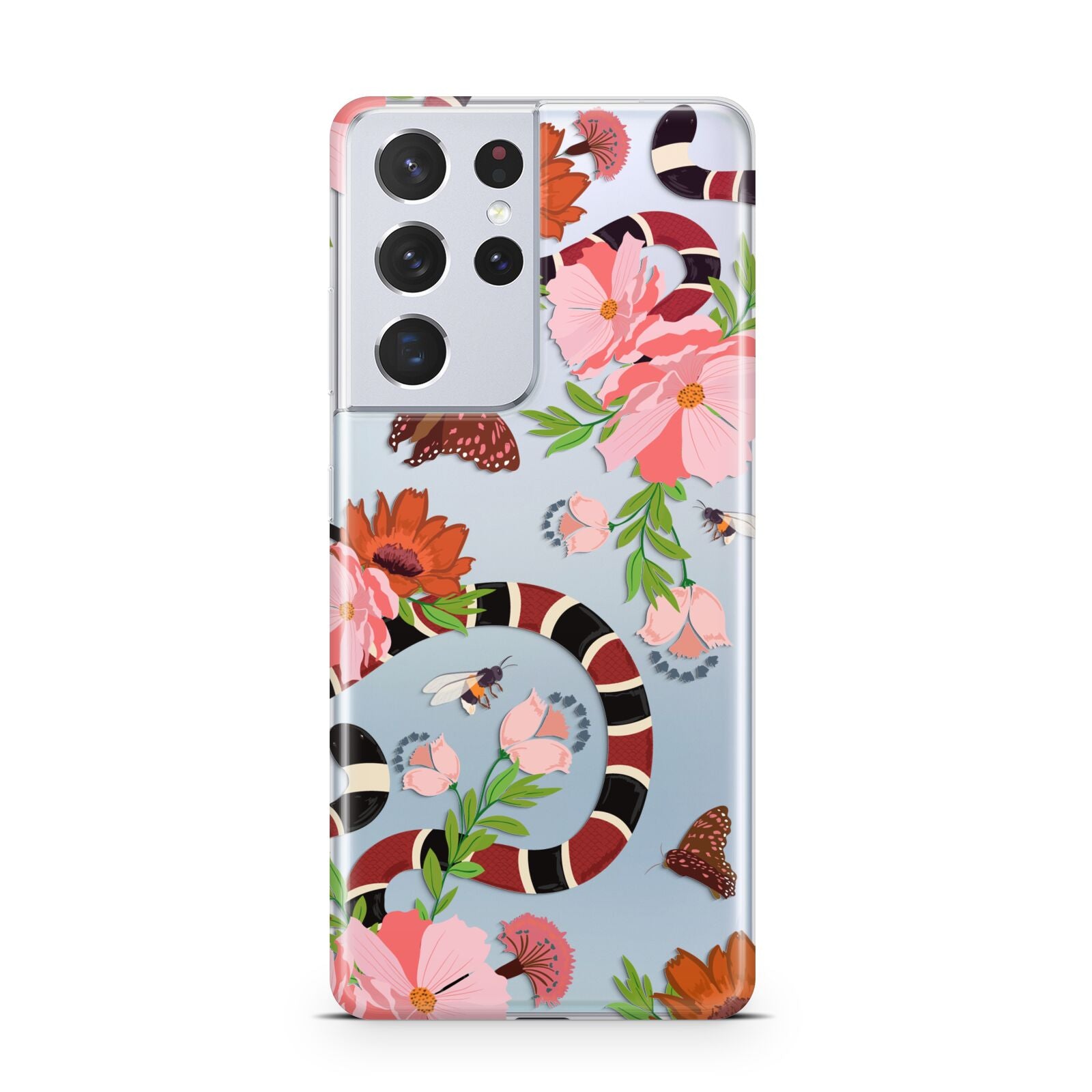 Floral Snake Samsung S21 Ultra Case