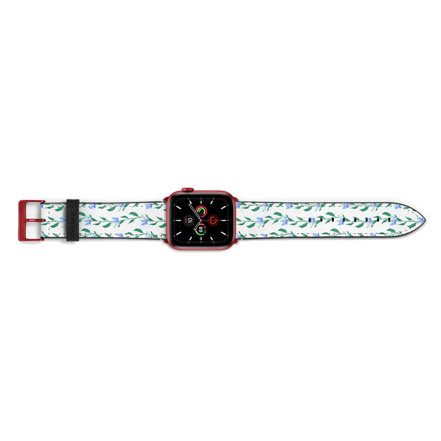 Flower Chain Apple Watch Strap Landscape Image Red Hardware