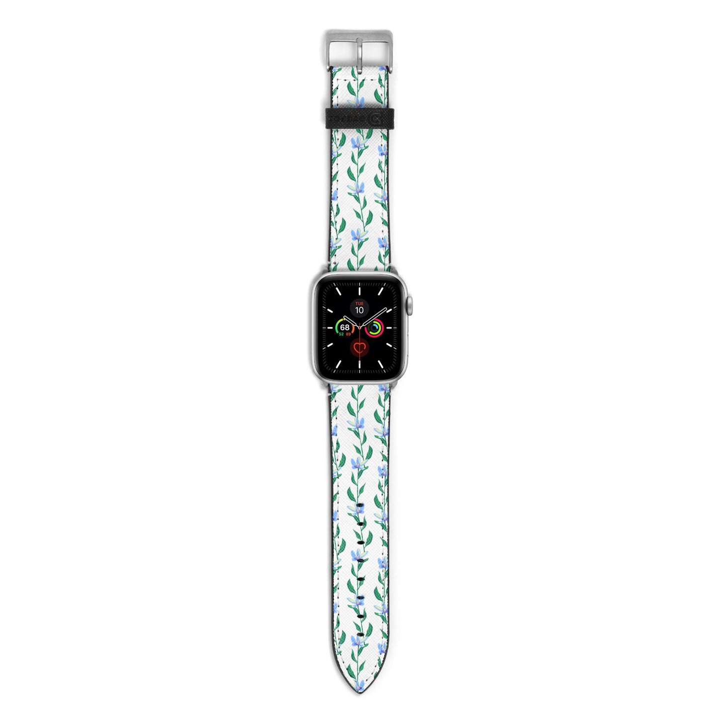 Flower Chain Apple Watch Strap with Silver Hardware