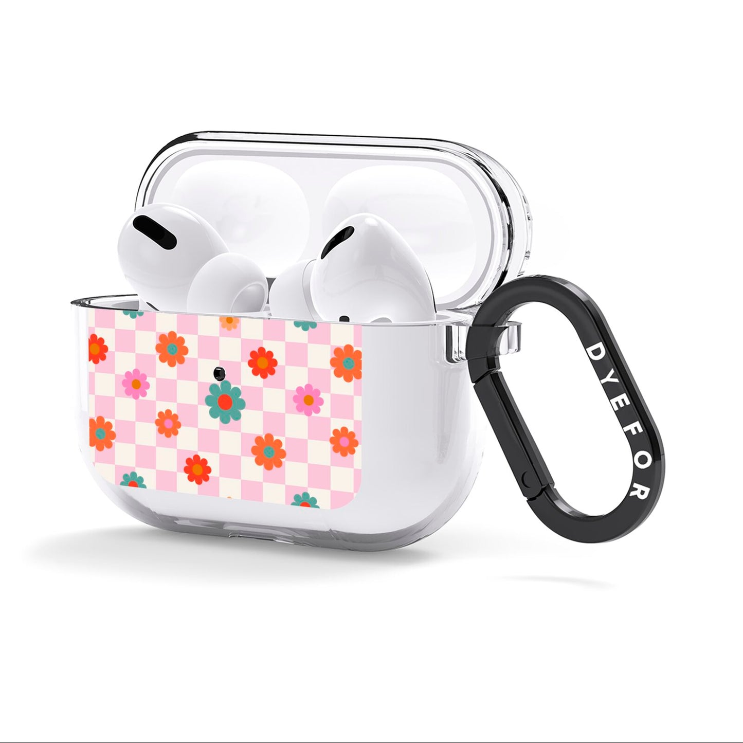 Flower Power AirPods Clear Case 3rd Gen Side Image