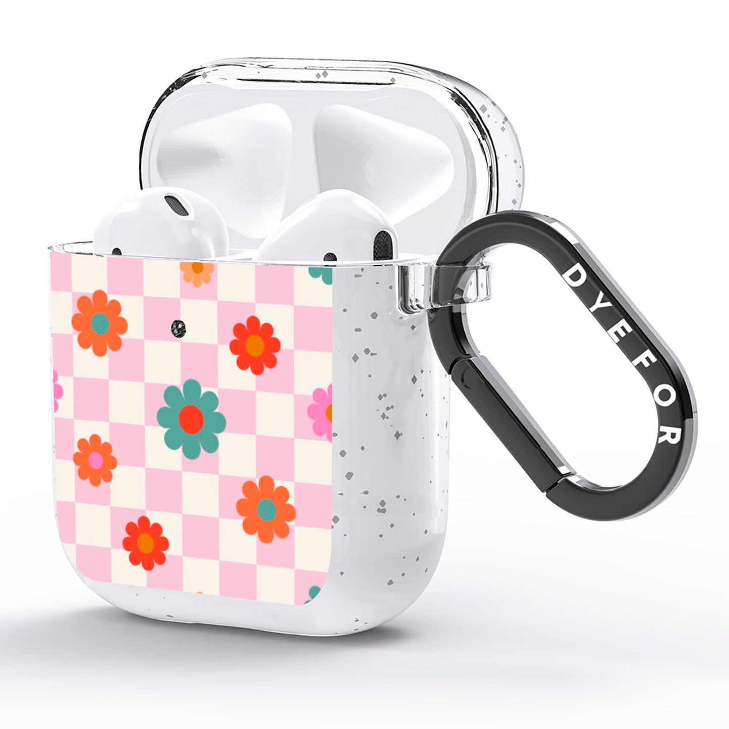 Flower Power AirPods Glitter Case Side Image