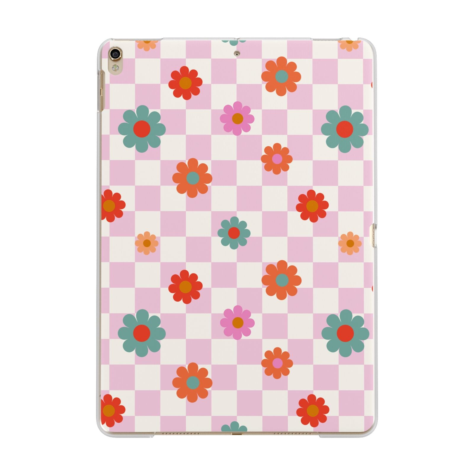 Flower Power Apple iPad Gold Case