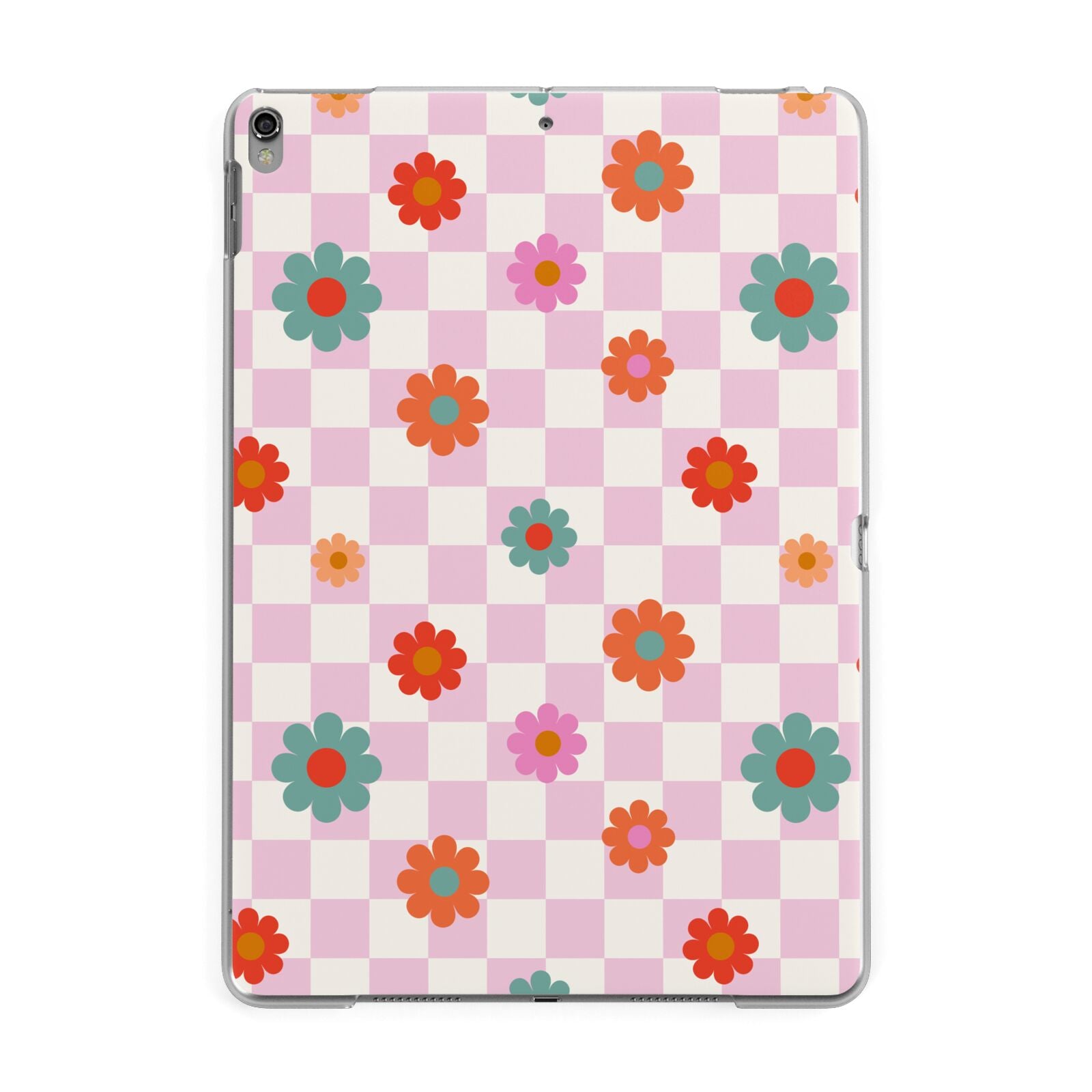 Flower Power Apple iPad Grey Case