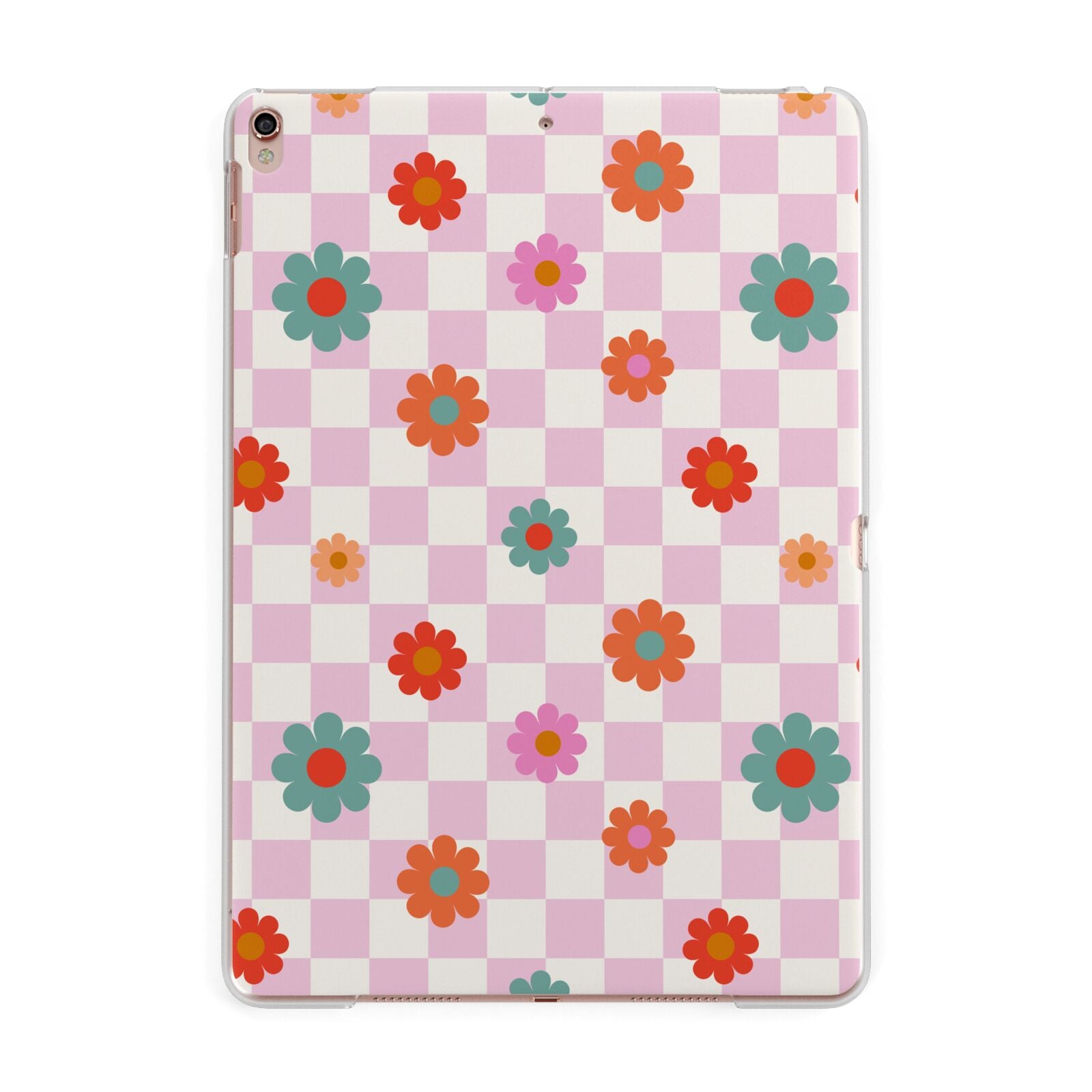 Flower Power Apple iPad Rose Gold Case