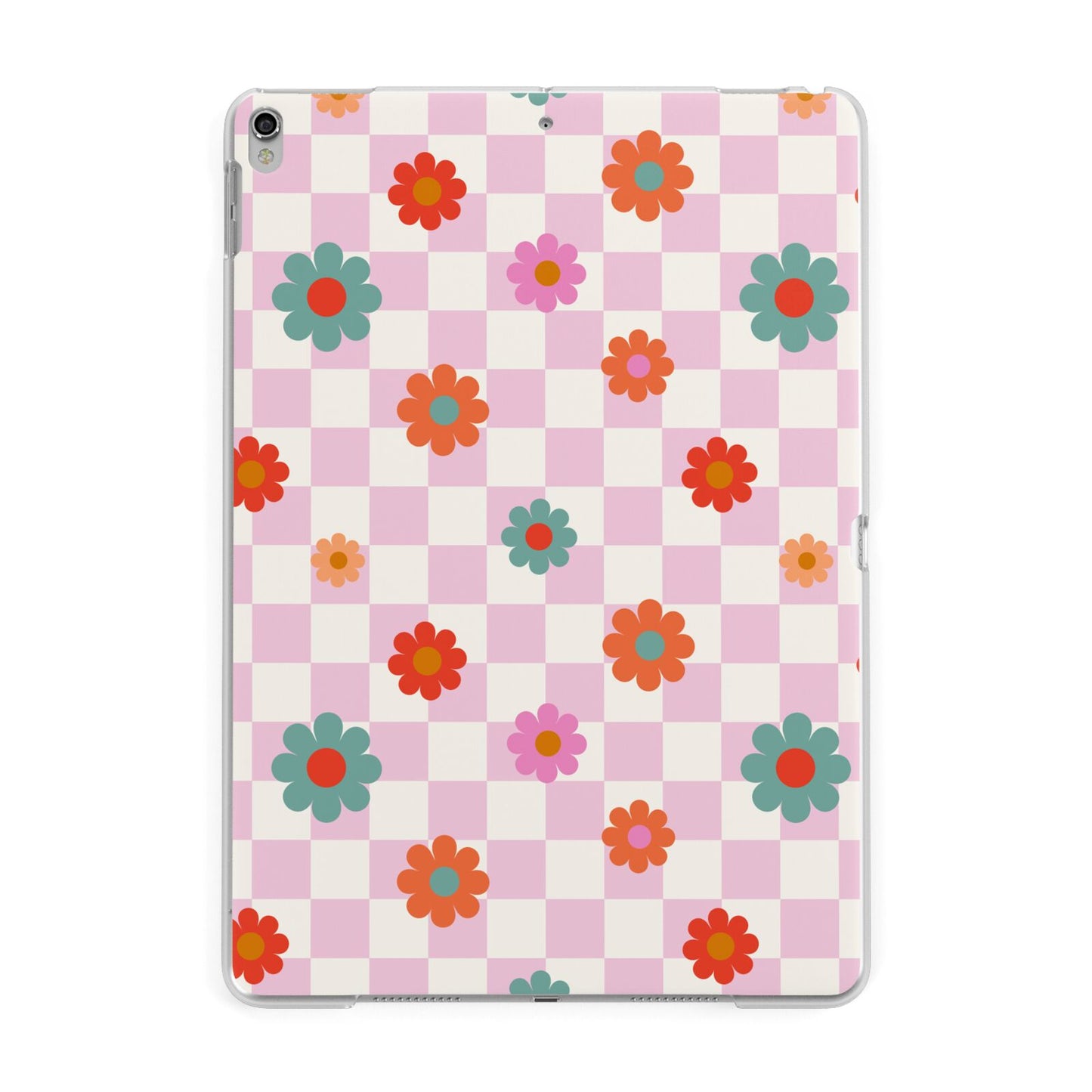 Flower Power Apple iPad Silver Case