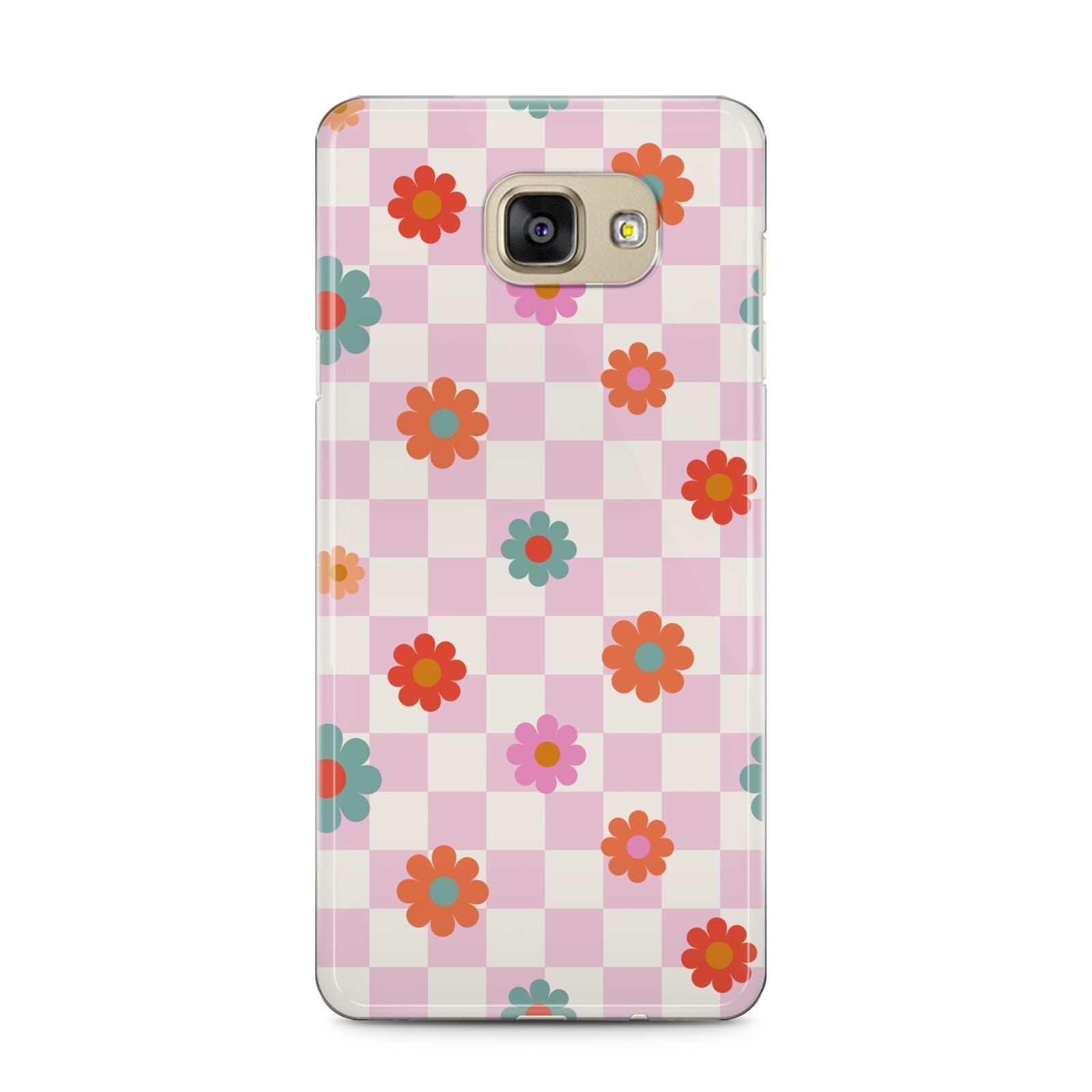 Flower Power Samsung Galaxy A5 2016 Case on gold phone