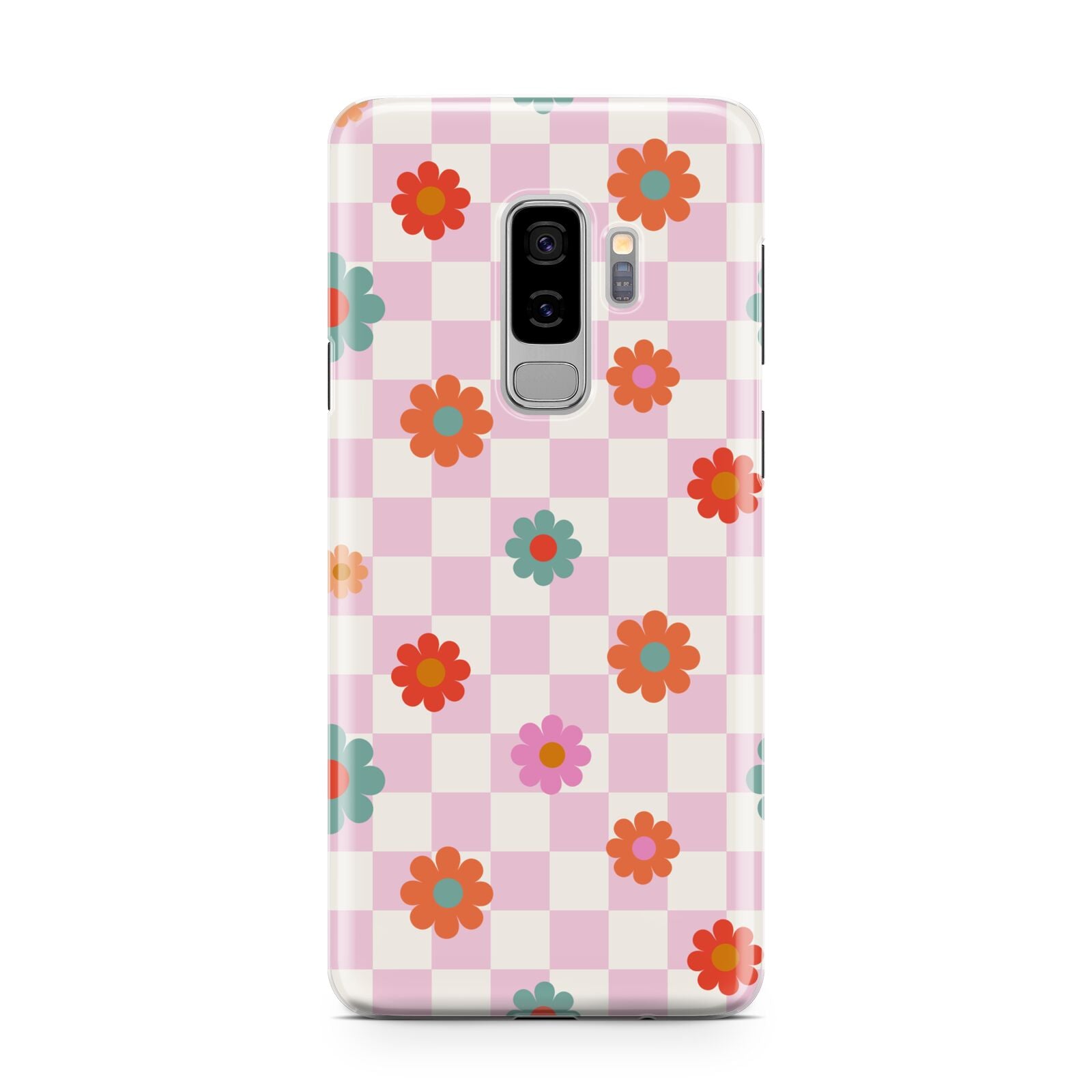 Flower Power Samsung Galaxy S9 Plus Case on Silver phone