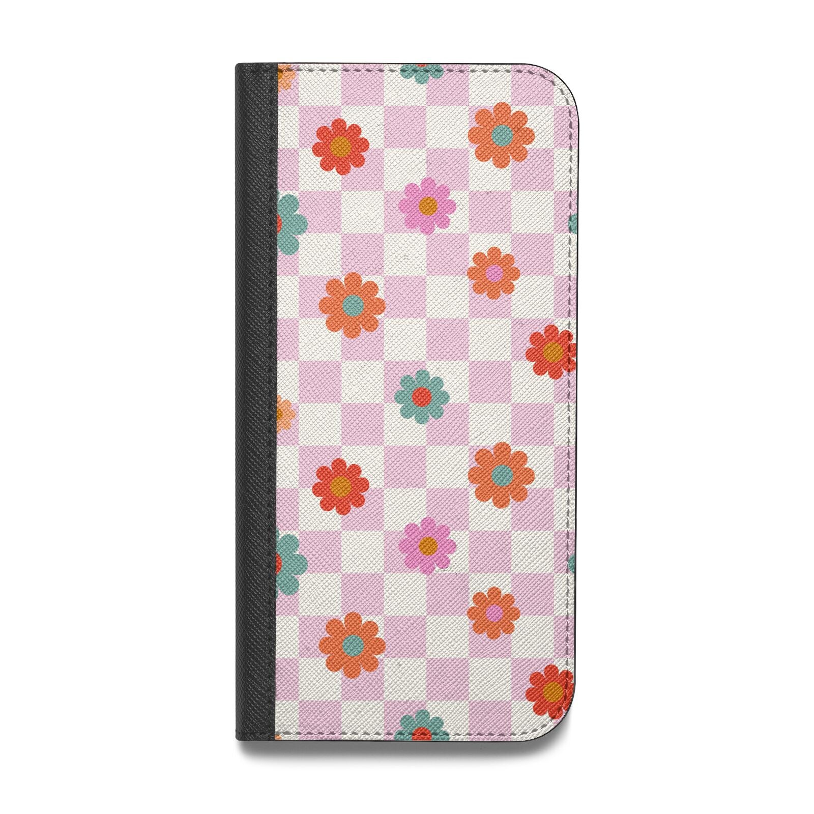 Flower Power Vegan Leather Flip iPhone Case