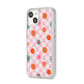 Flower Power iPhone 14 Clear Tough Case Starlight Angled Image