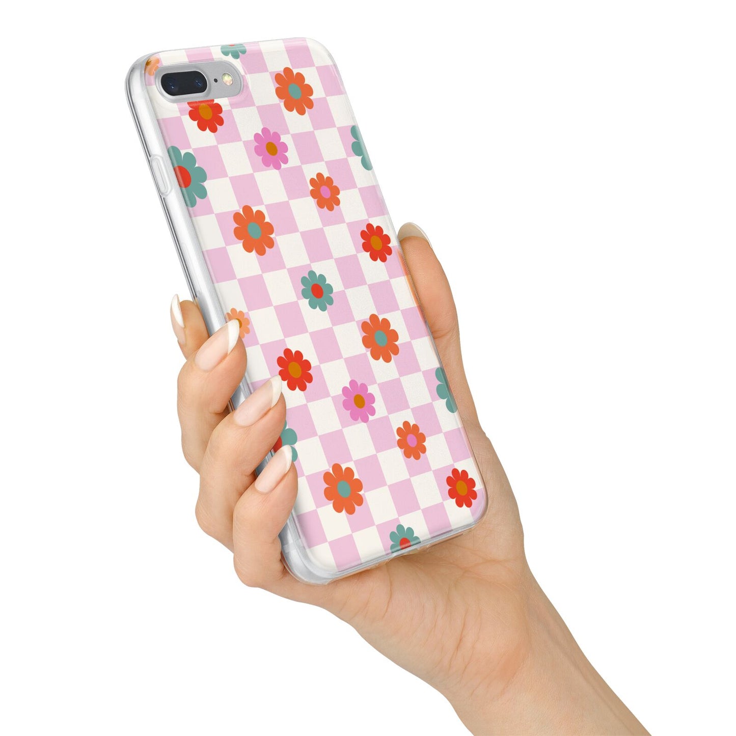 Flower Power iPhone 7 Plus Bumper Case on Silver iPhone Alternative Image