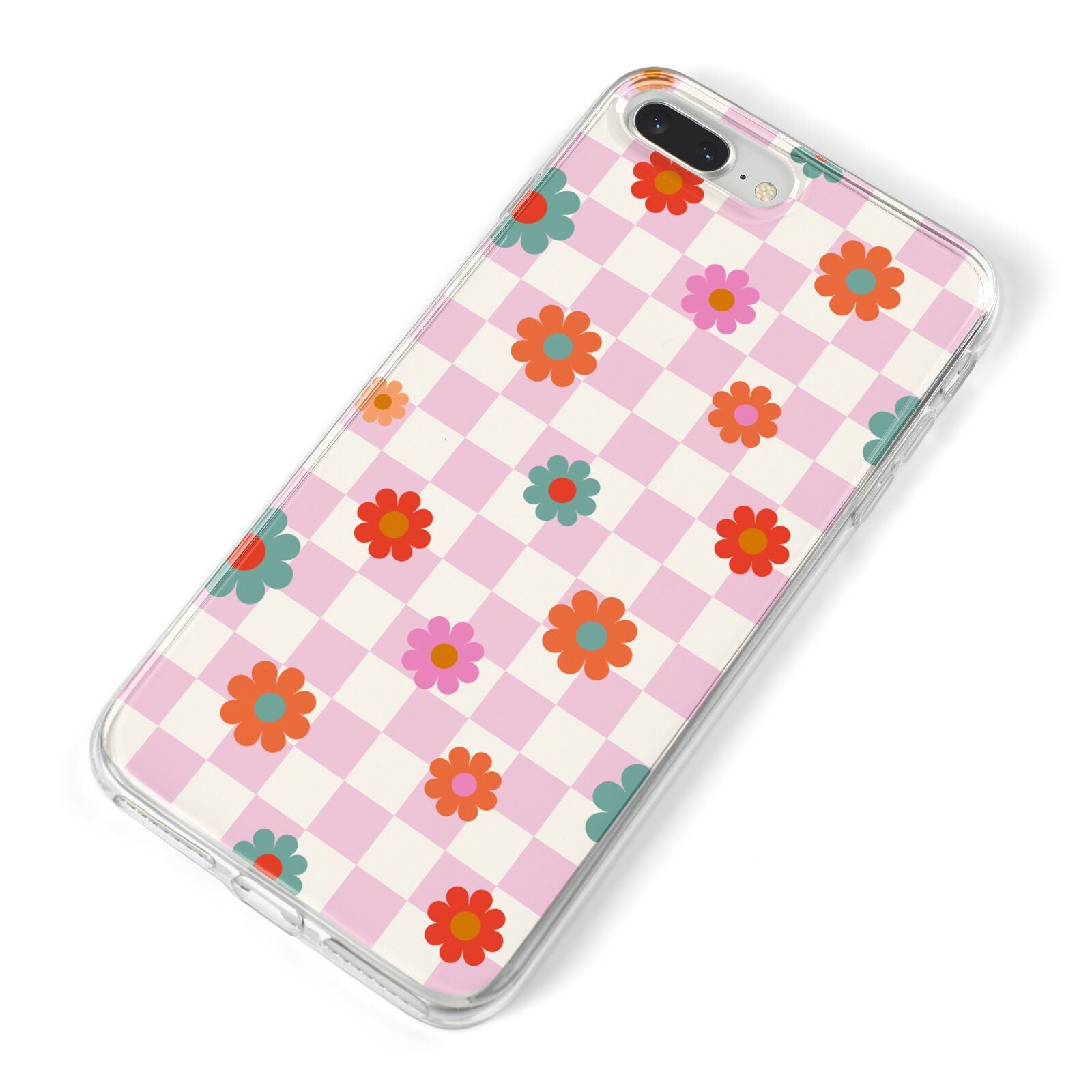 Flower Power iPhone 8 Plus Bumper Case on Silver iPhone Alternative Image