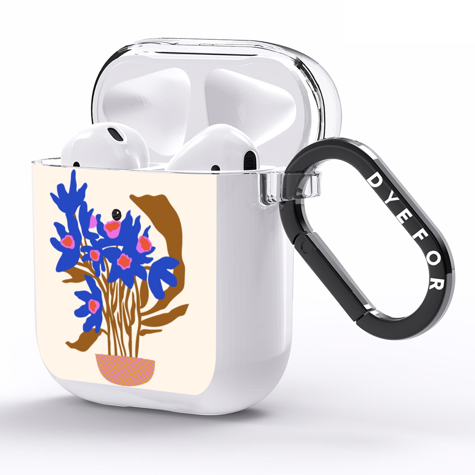 Flowers in a Vase AirPods Clear Case Side Image